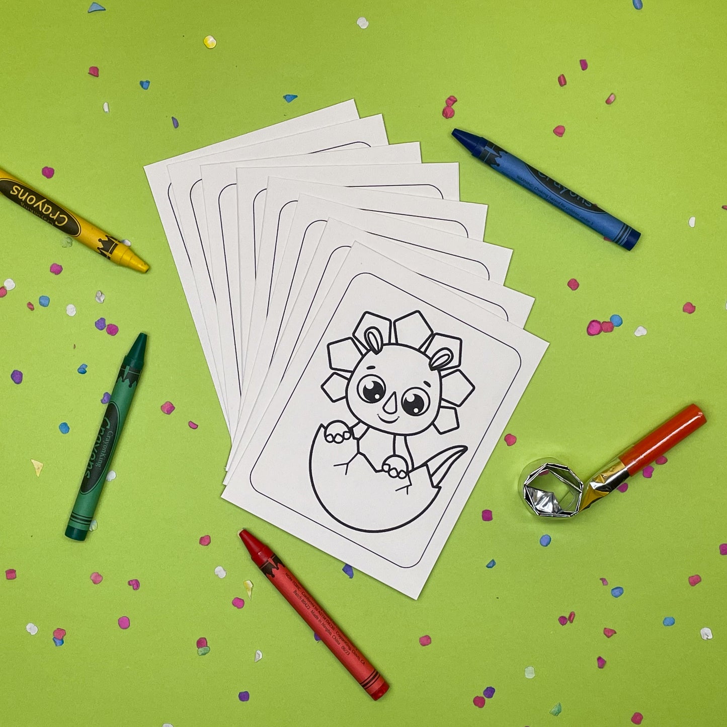 Dino-rific Kids Birthday Party Gift Tags (Set of 12 Dino Tags)
