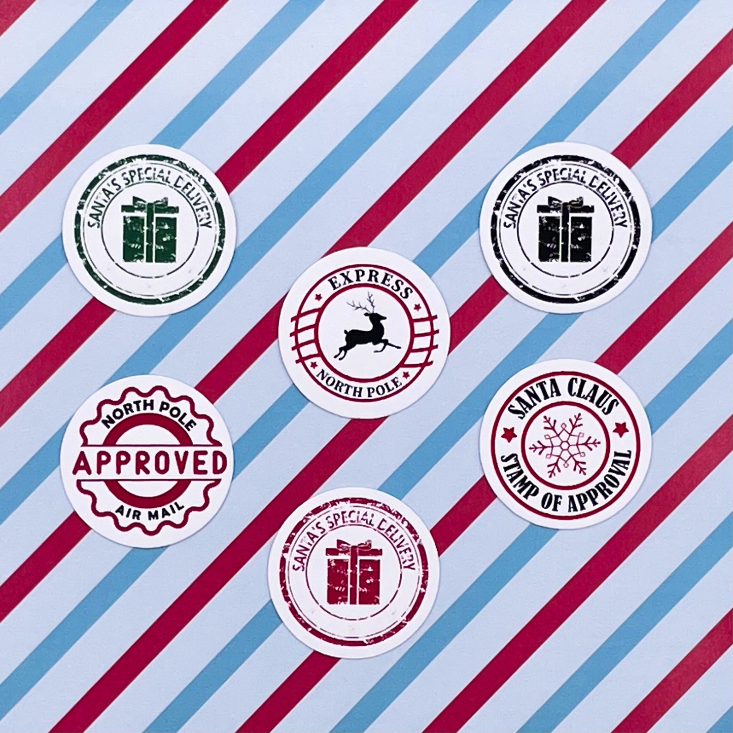 Plaid 3D Christmas Gift Tags (Set of 15 Holiday Tags)