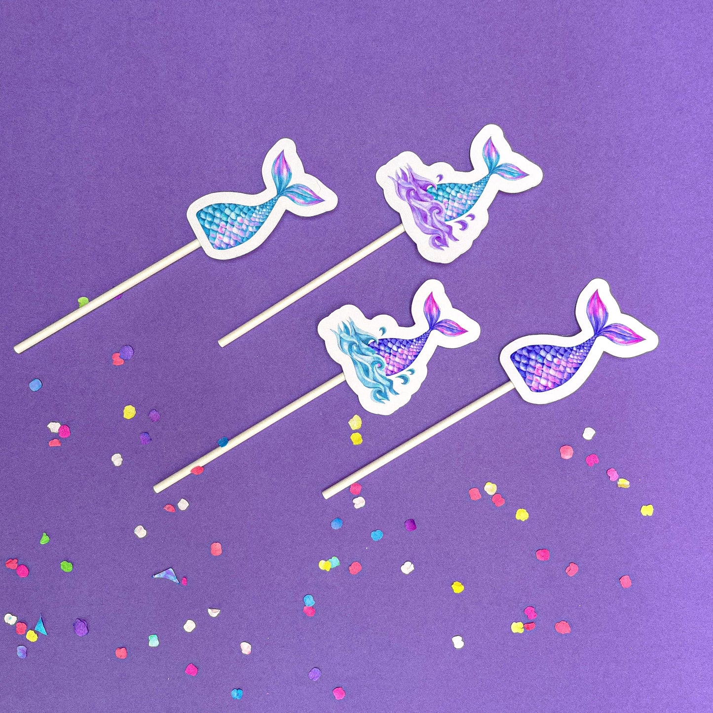 Mermaid Magic Birthday Party Bundle (Set of 12 Ocean-Themed Tags)