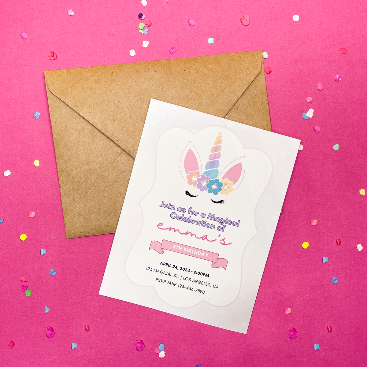 Sweet Unicorn Birthday Party Gift Tags (Set of 12 Magical Tags)