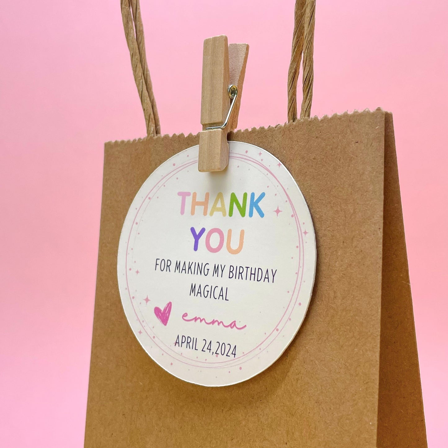 Sweet Unicorn Birthday Party Gift Tags (Set of 12 Magical Tags)