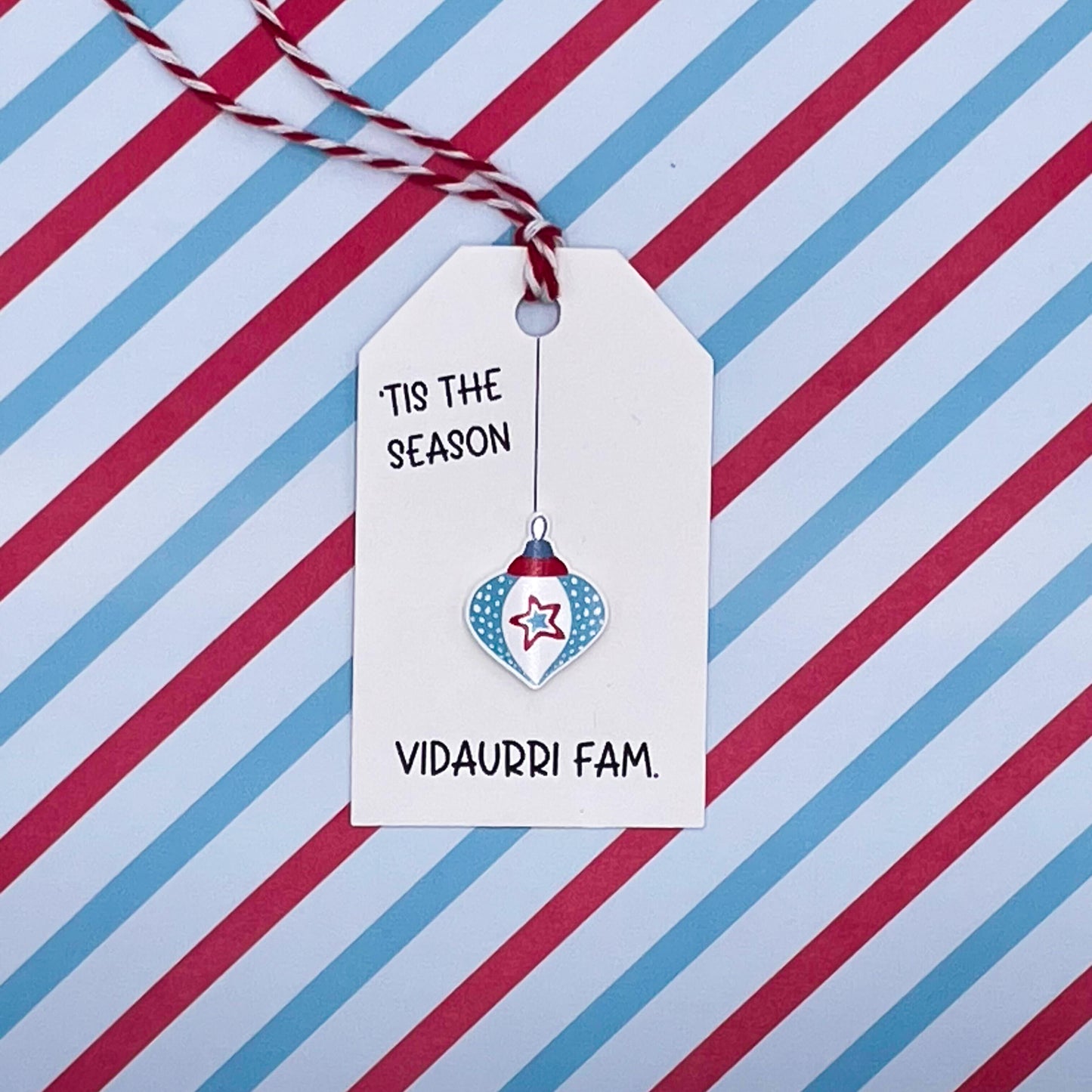 Tis the Season Holiday Gift Tags (Set of 16 Festive Tags)