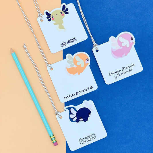 Adorable Axolotl Gift Tags (Set of 12)