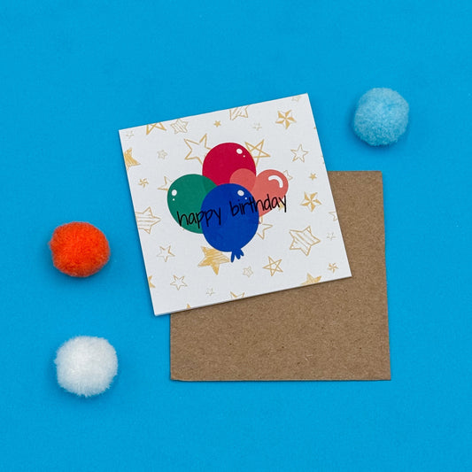 Birthday Balloon Bash Cards (Set of 3 Festive Balloons)