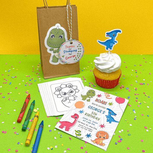 🎉 Dino-rific Kids Birthday Party Bundle (Set of 12)