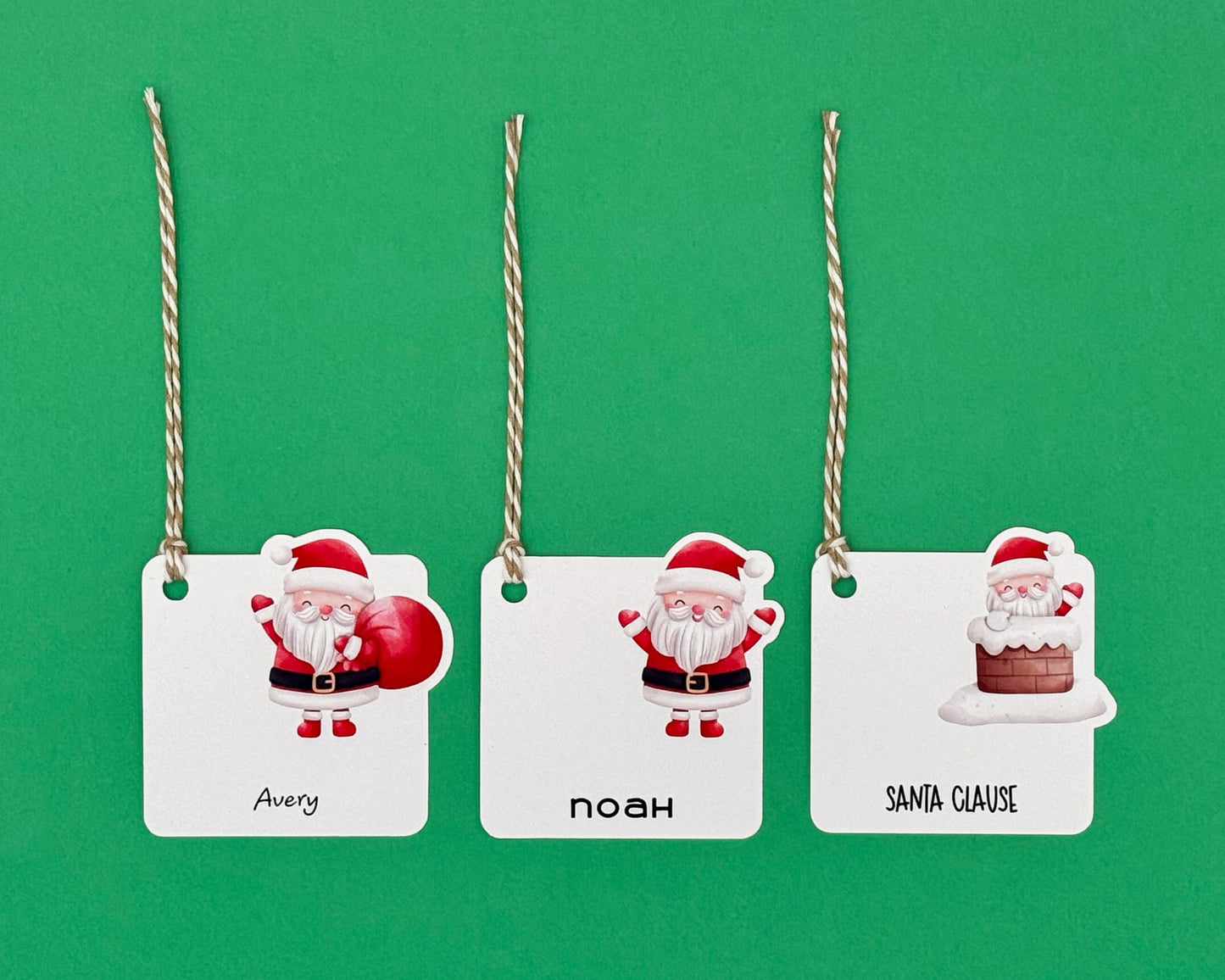 Santa’s Holiday Cheer Gift Tags (Bundle of 3 designs)