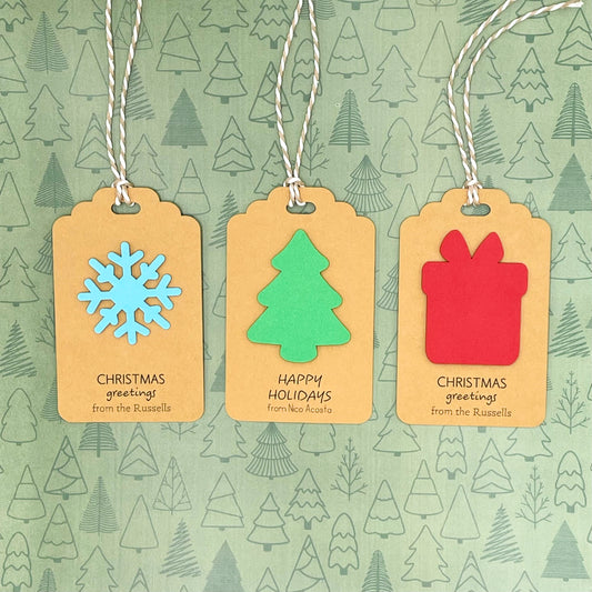 Magical Christmas 3D Gift Tags (Set of 15 Holiday Tags)