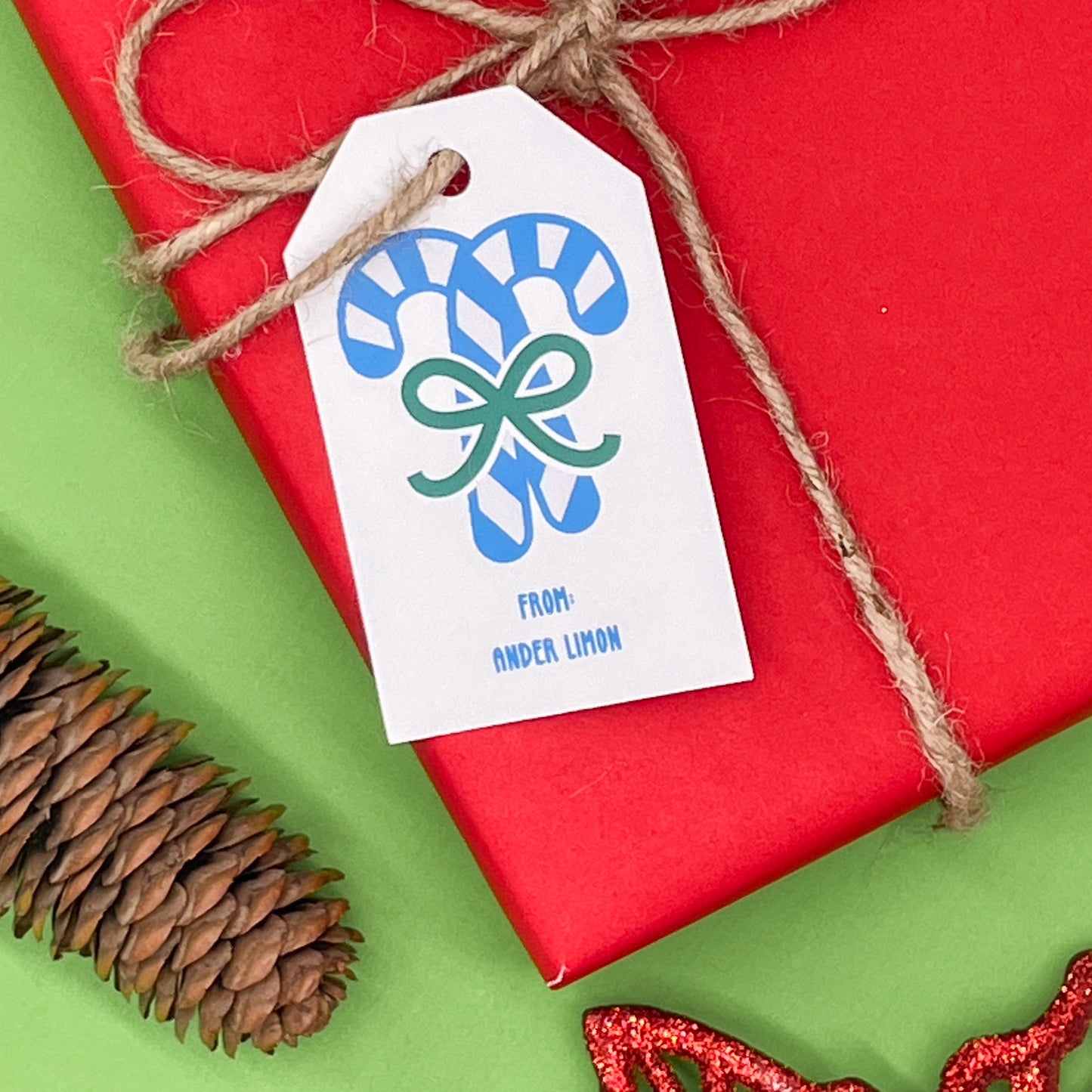 Blue Holiday Gift Tags (Set of 16 Winter-Themed Tags)