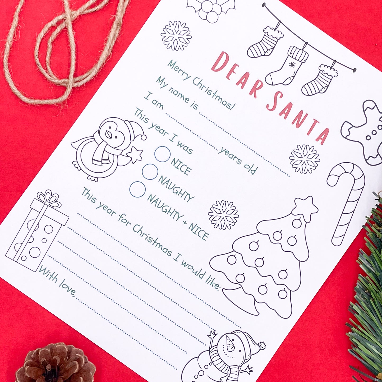 Charming Christmas Reindeer Gift Tags (Set of 16 Holiday Tags)