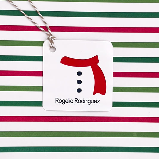 Holiday Cheer with Snowman Gift Tags (Set of 12)